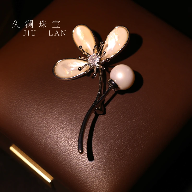 天然淡水珍珠高定胸针珠宝款 A019