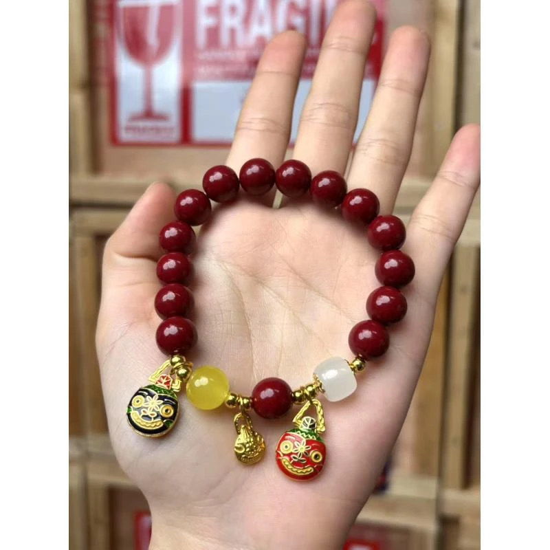 含辰砂工艺品含辰砂工艺品含辰砂工艺品精品手串 J0196 无礼盒