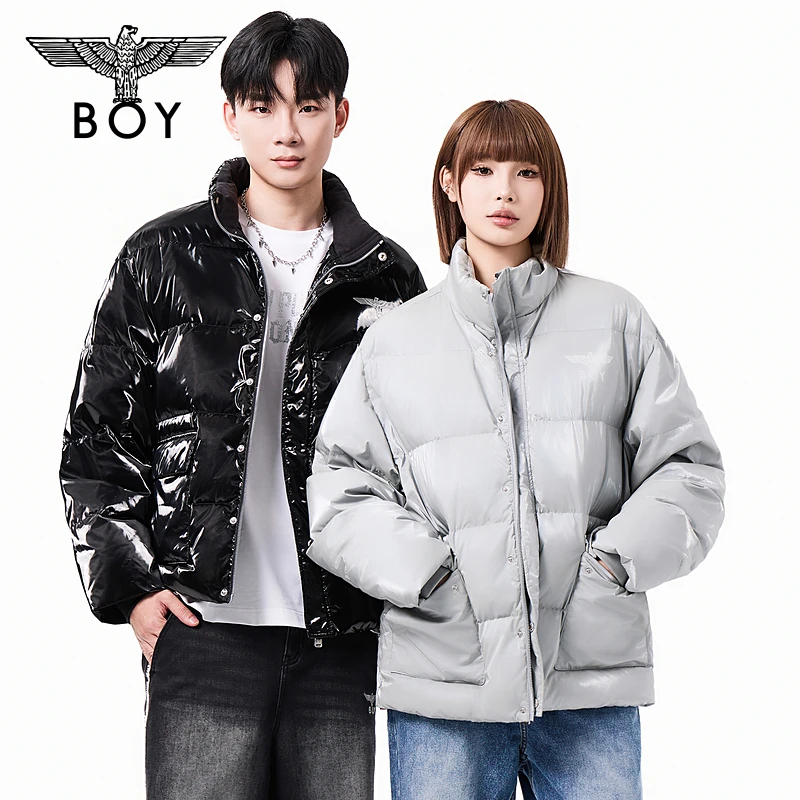 【夜光之翼】BOY LONDON中性款时尚潮流百搭通勤短款羽绒服N28900