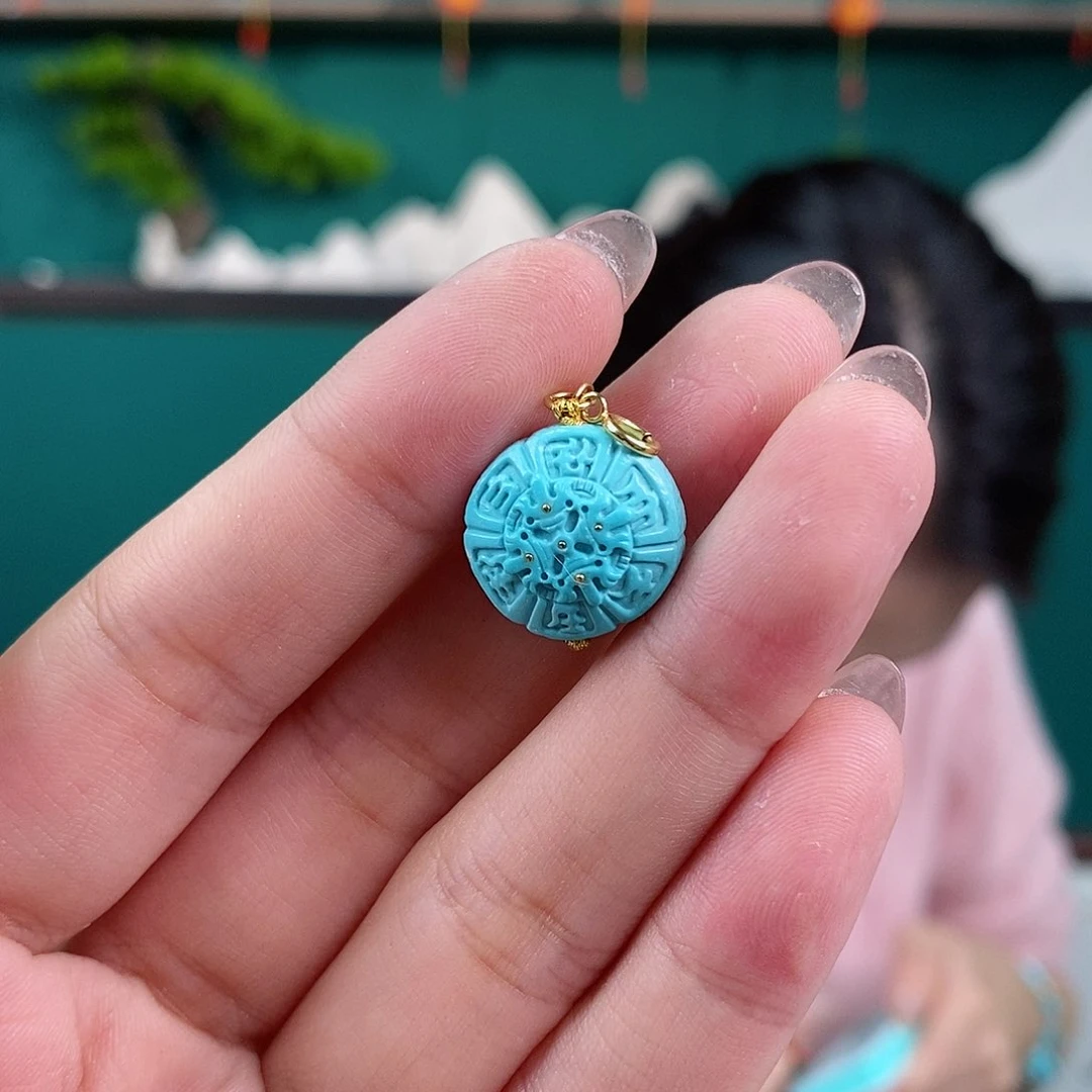 绿松石珠宝奇石未镶嵌一****甜