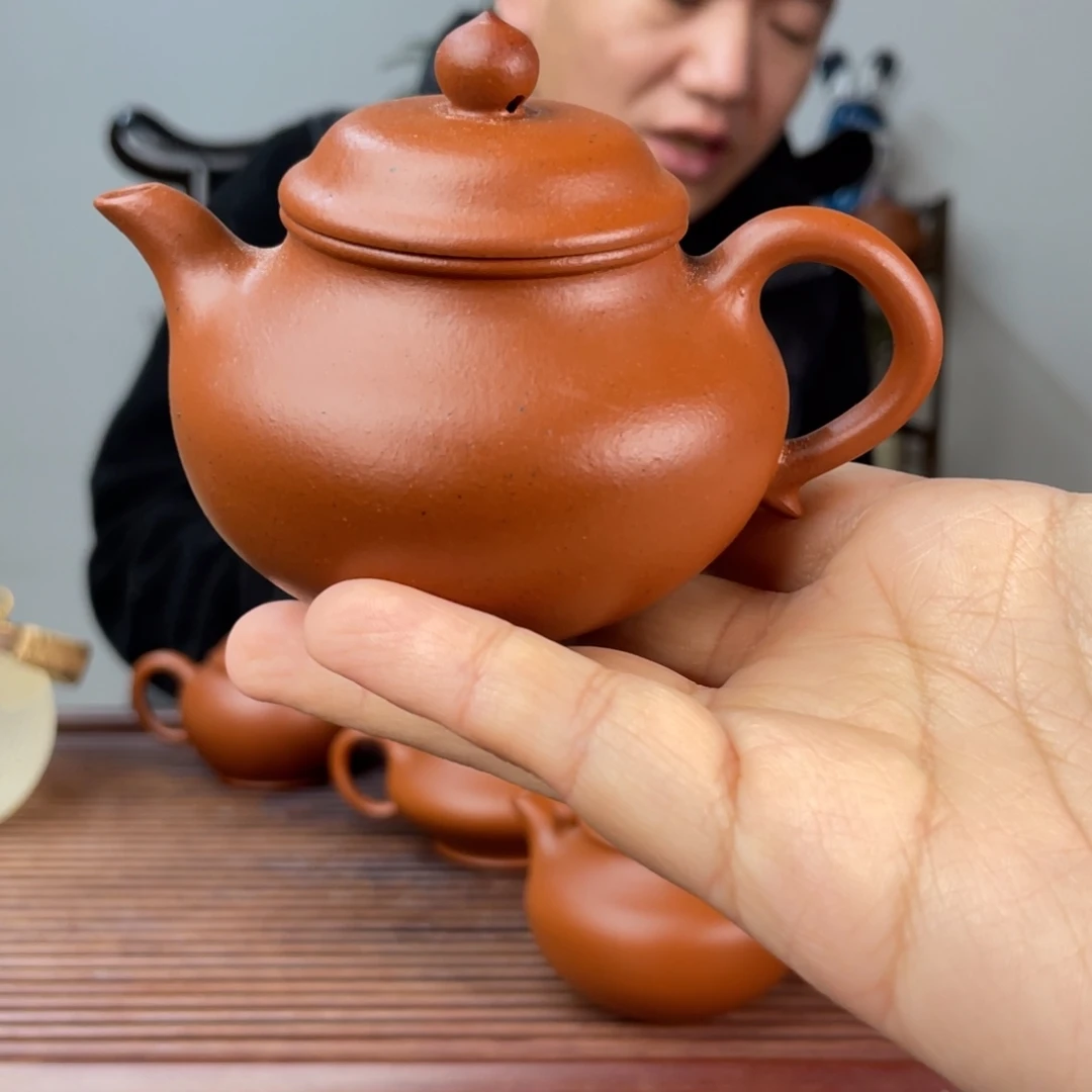 朱泥茶壶微瑕老朱泥秋水130cc