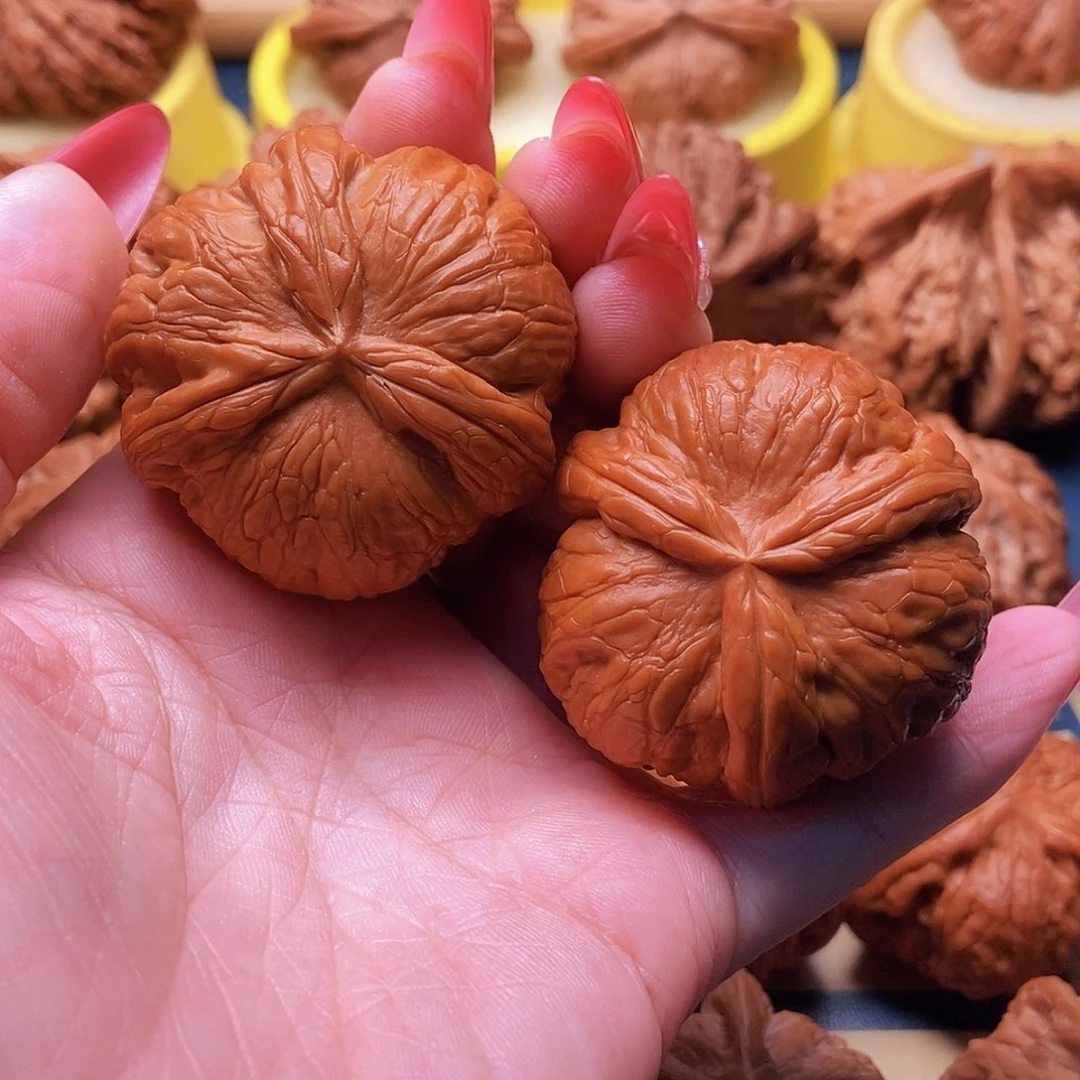 把件文玩核桃元宝三棱 43 球奔