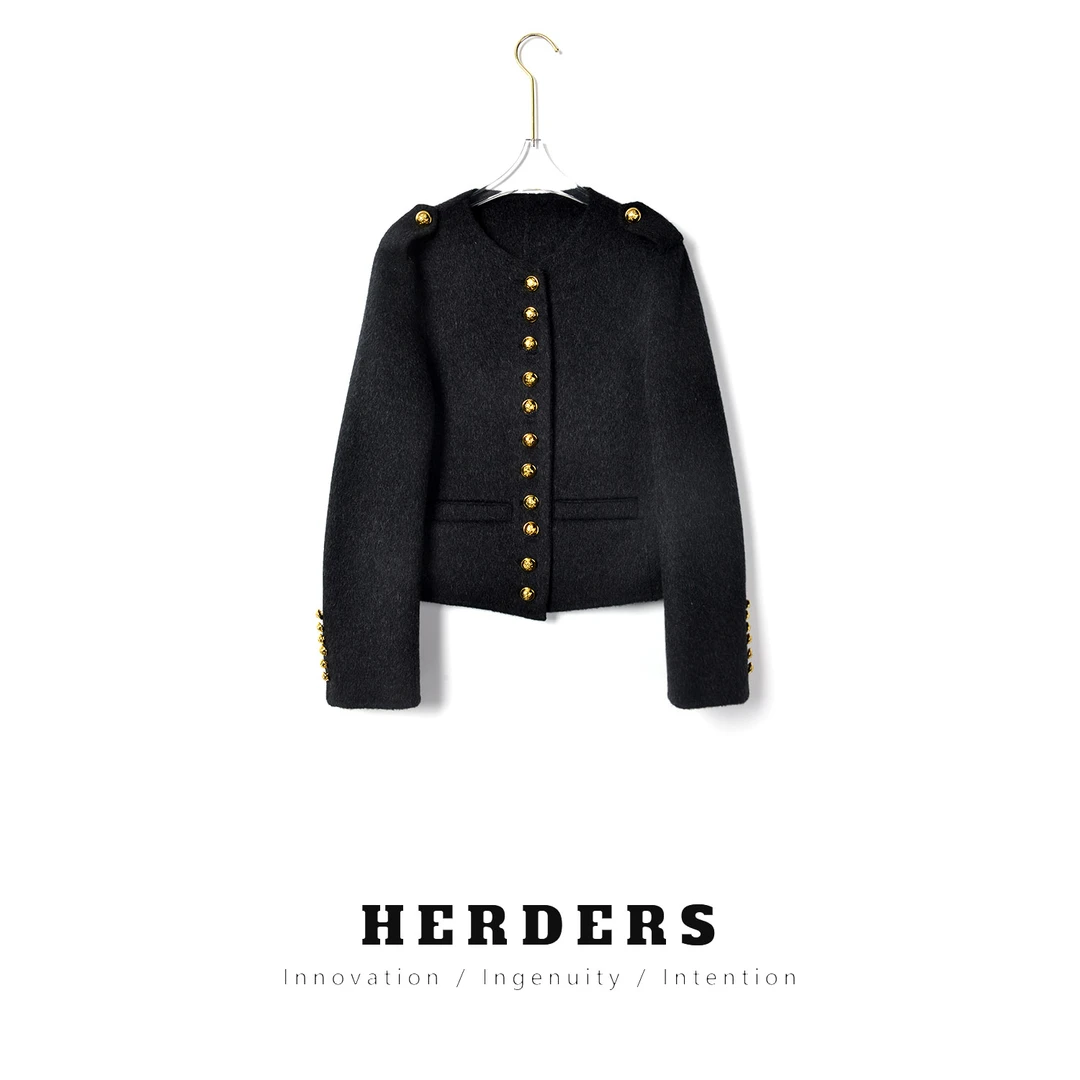 HERDERS 圆领短款多色外套 32165