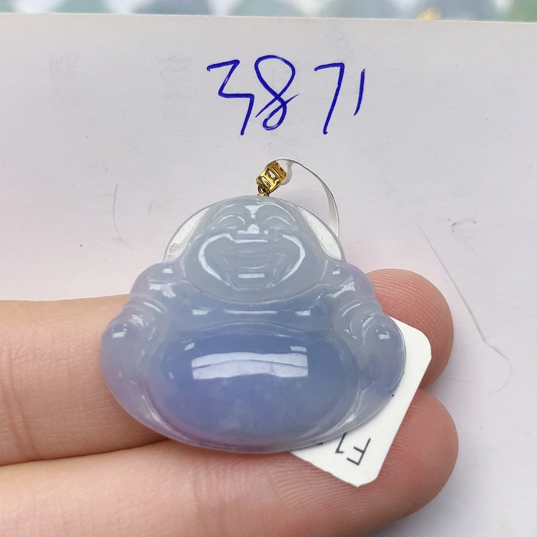 颈饰18K金镶嵌翡翠