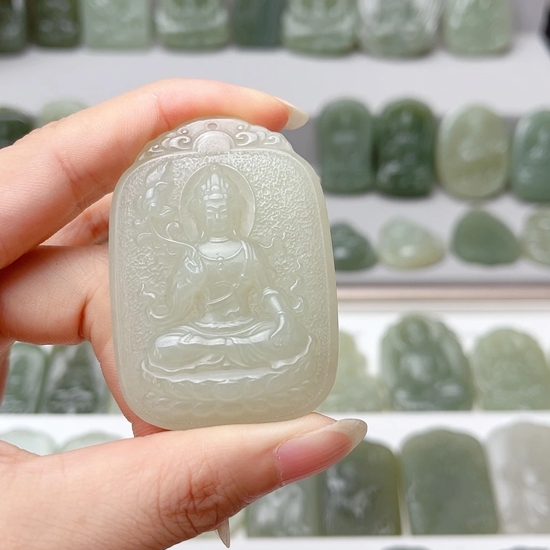 @****和田玉未镶嵌颈饰