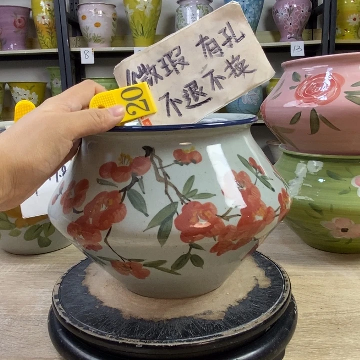 景德镇高温陶瓷花盆