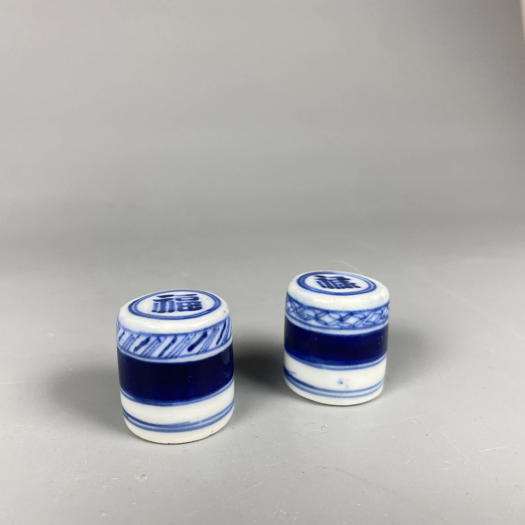 022051260 民国 青花画轴头 hq 云南省文物总店