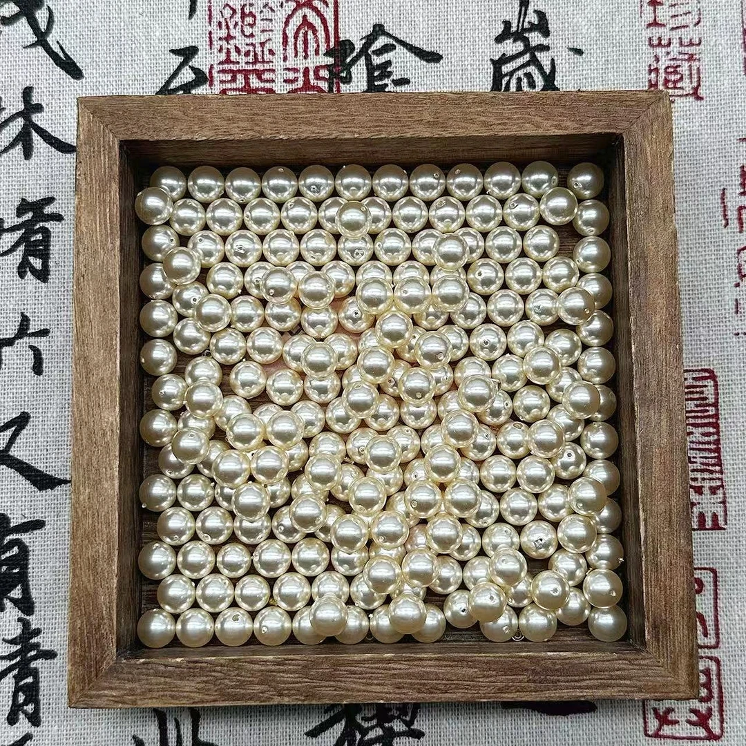 【香槟贝珠8mm】非珍珠千金风散珠手工diy多样性发其一