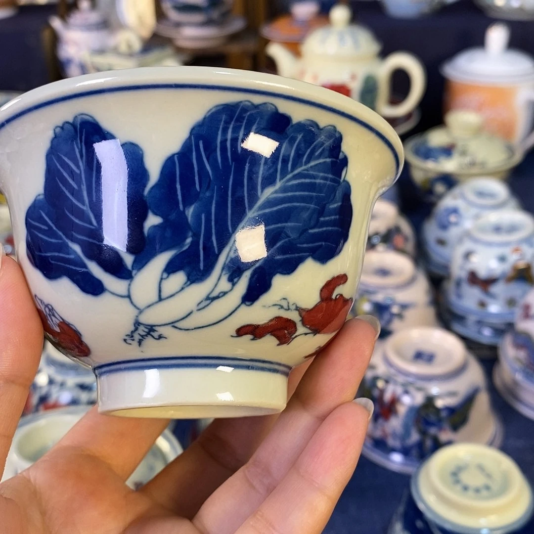 瓷片景德镇陶瓷茶杯1个