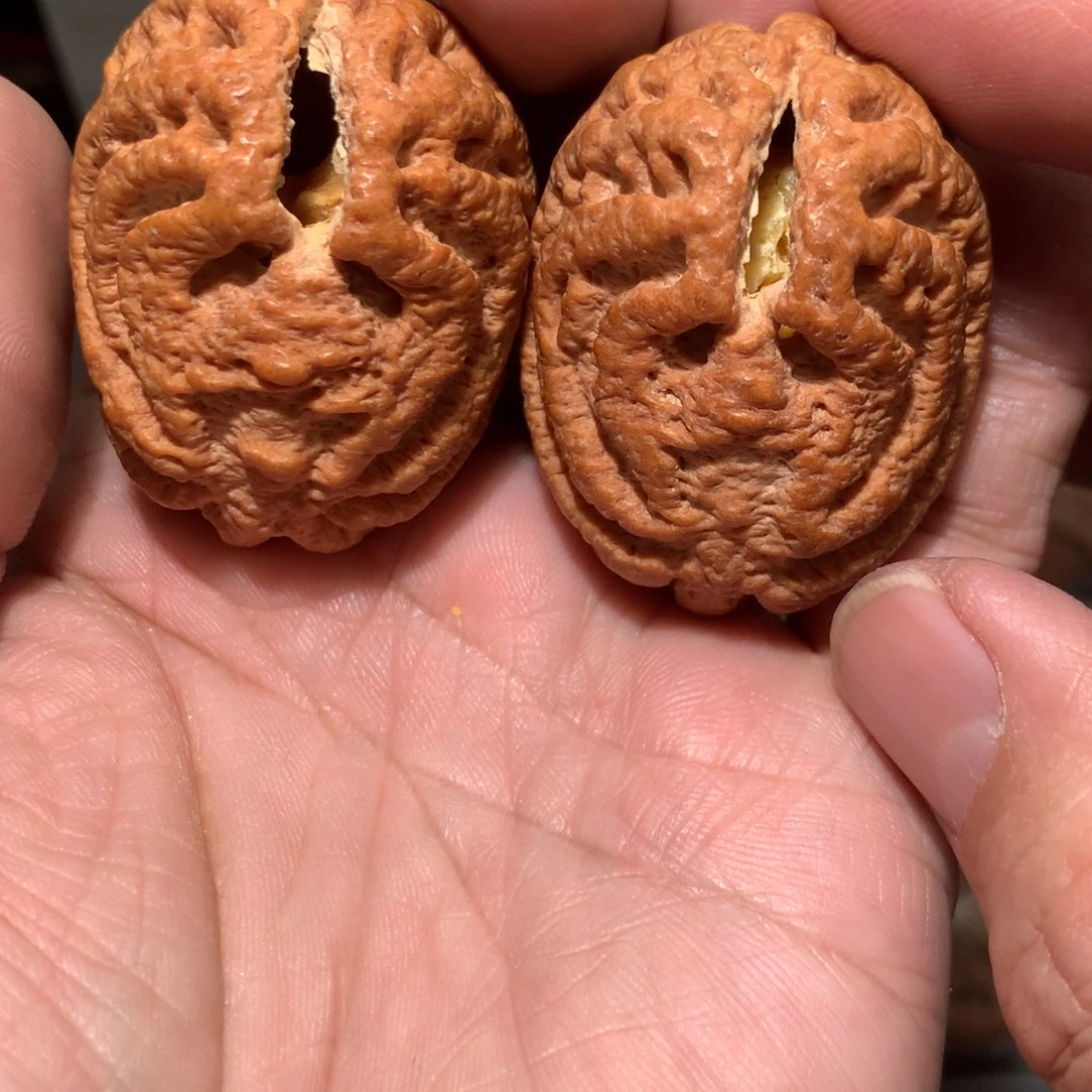 把件文玩核桃鬼脸核桃