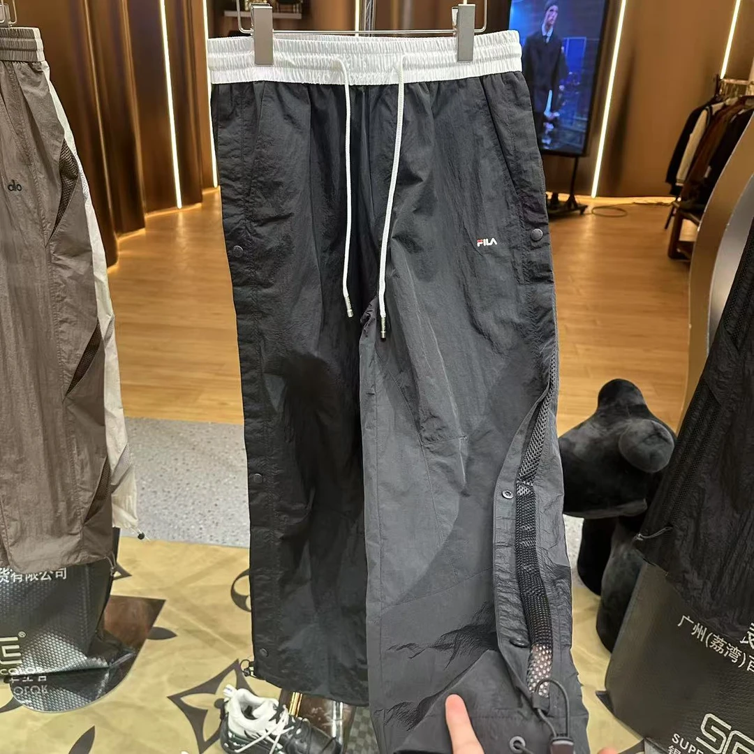 【老钱风休闲卫裤】25ss//春夏季新款运动排扣极简卫裤 H