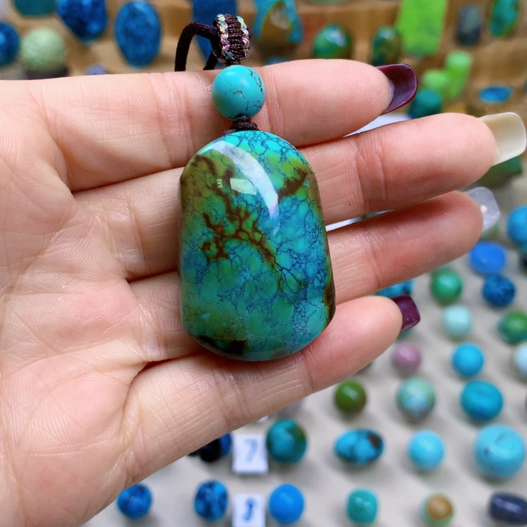 绿松石未镶嵌三彩随行