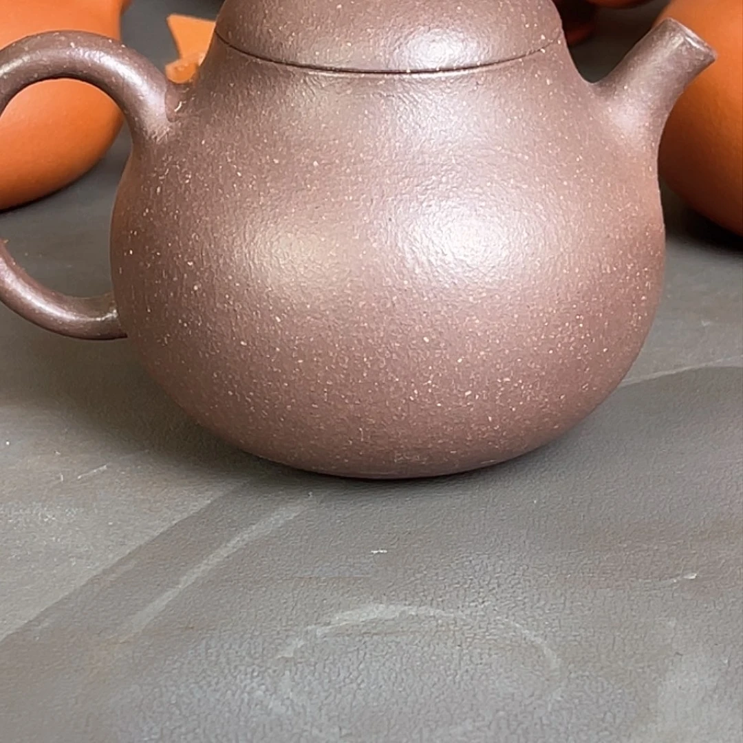 茶壶紫砂陈子平粗砂天青茄瓜