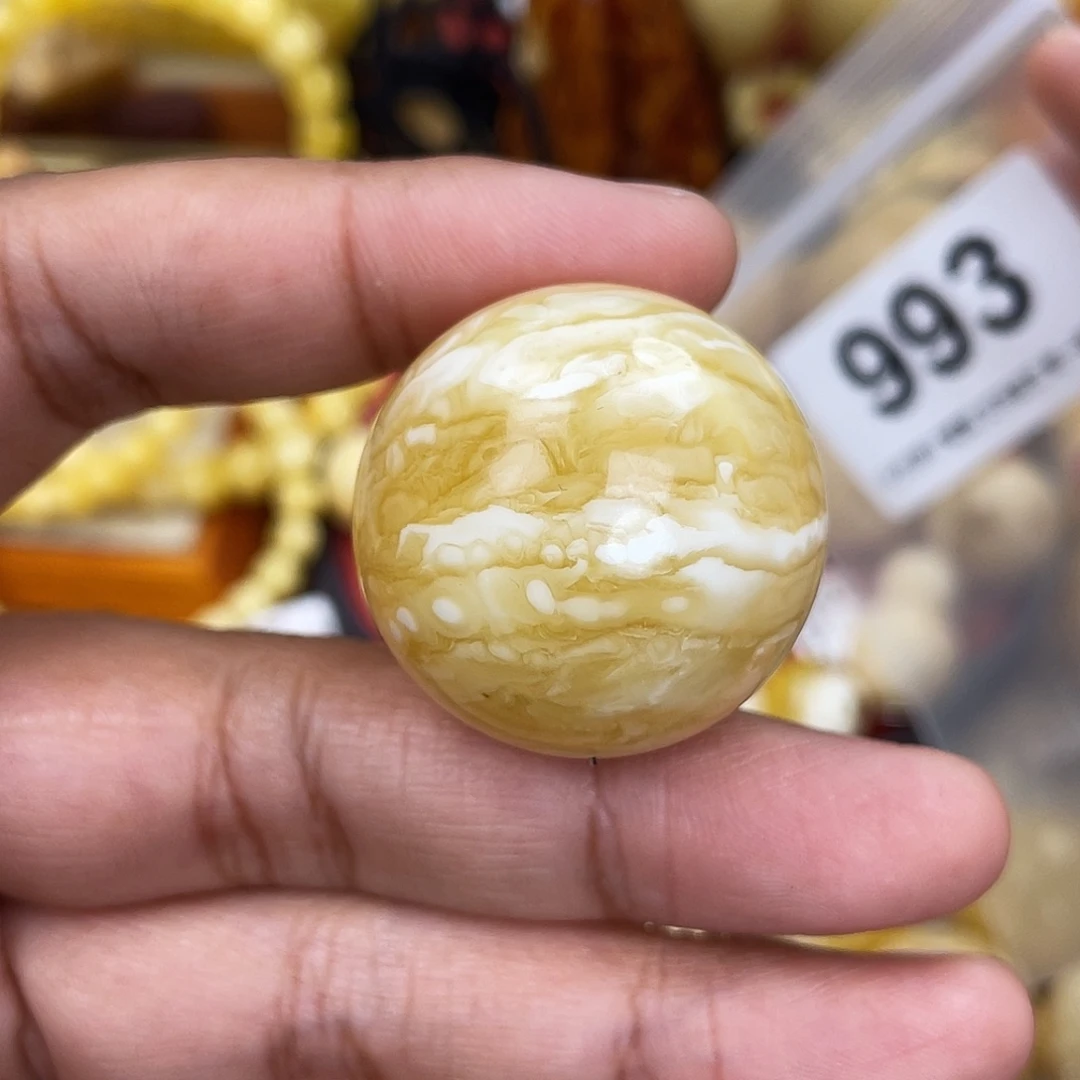 蜜蜡未镶嵌珠宝奇石粉坑30.8