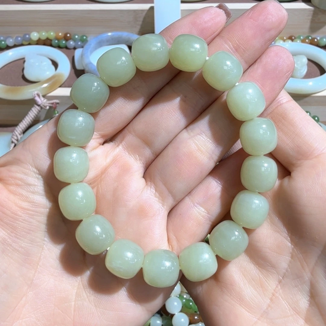 和田玉未镶嵌手链