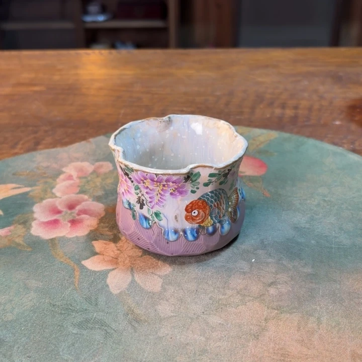 柴烧纯手工手绘陶瓷