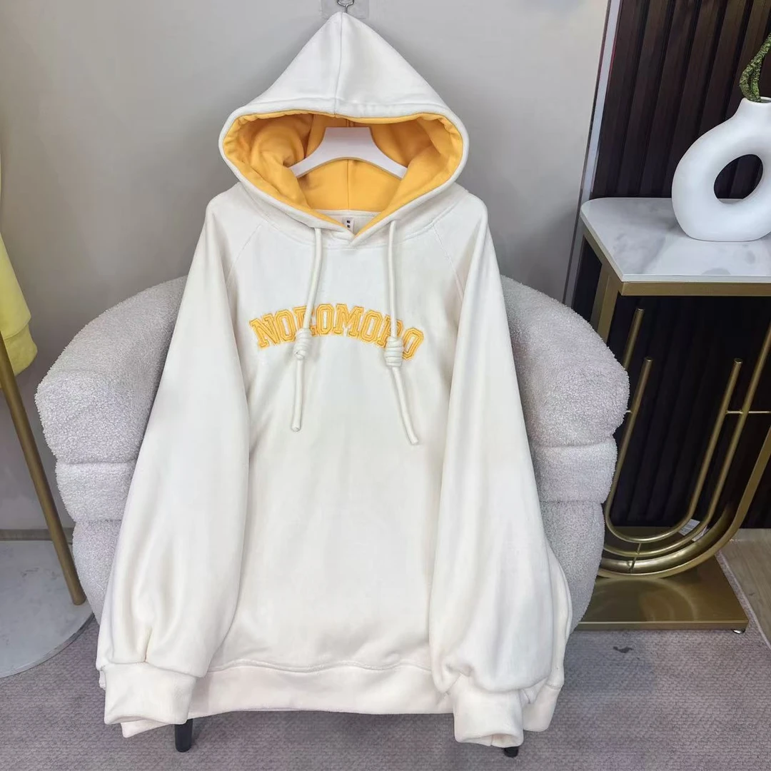 歌如虹品牌  时尚潮流均码加绒卫衣（390）