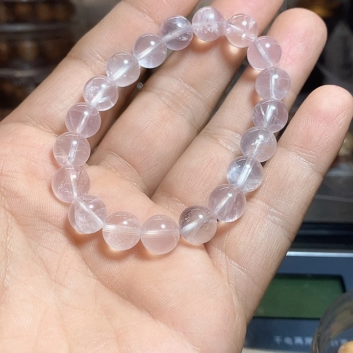 水晶手链未镶嵌巍粉晶9