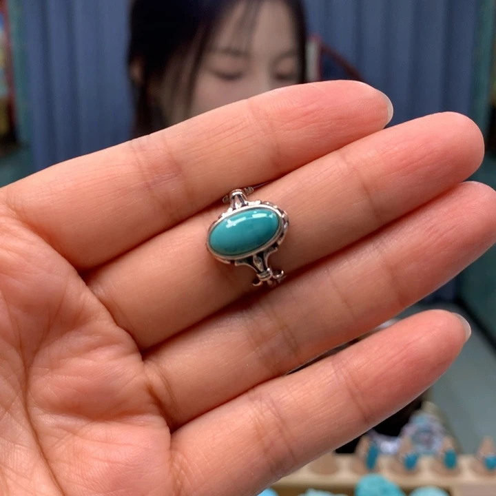 绿松石银S925镶嵌配饰