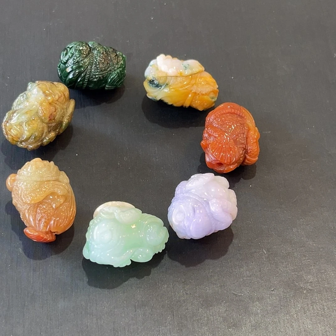 散珠翡翠J****a蟾仙串