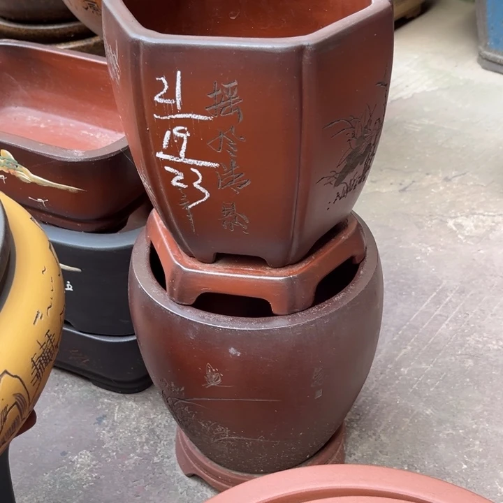 紫砂花盆紫砂花盆