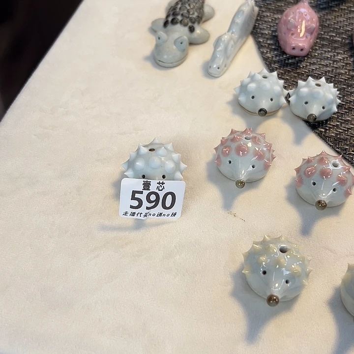 啦***额摆件景德镇二条肉陶瓷杯杯杯