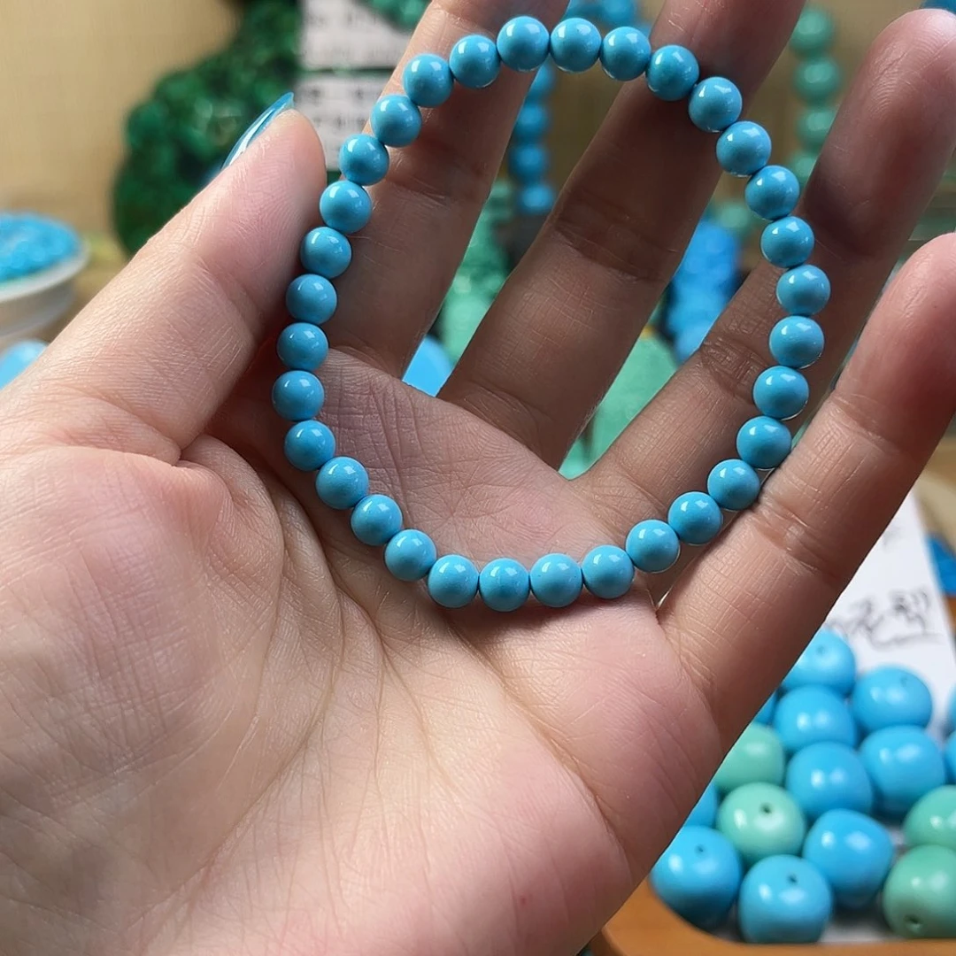 湖北工厂批发精品手串绿色蓝色雕刻单珠DIY配饰源头