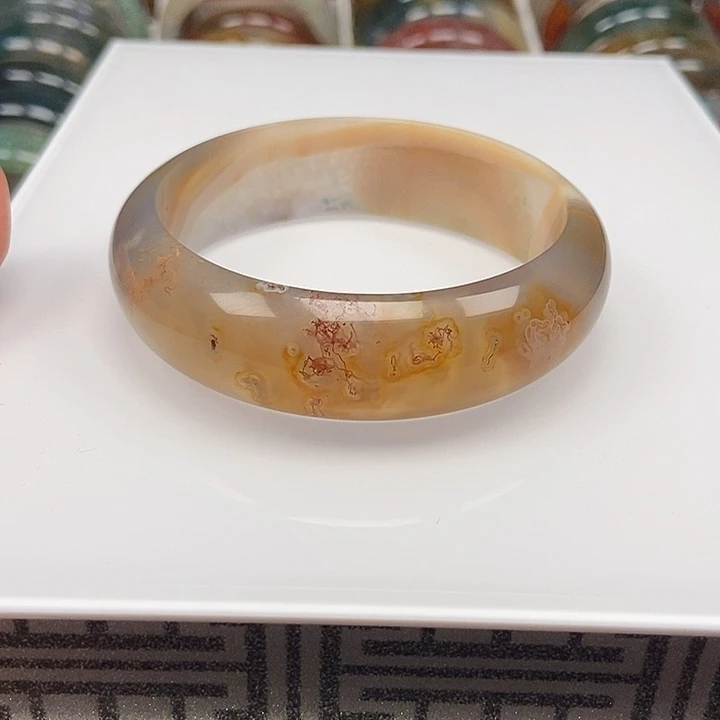 玛瑙/玉髓手镯未镶嵌烟**南