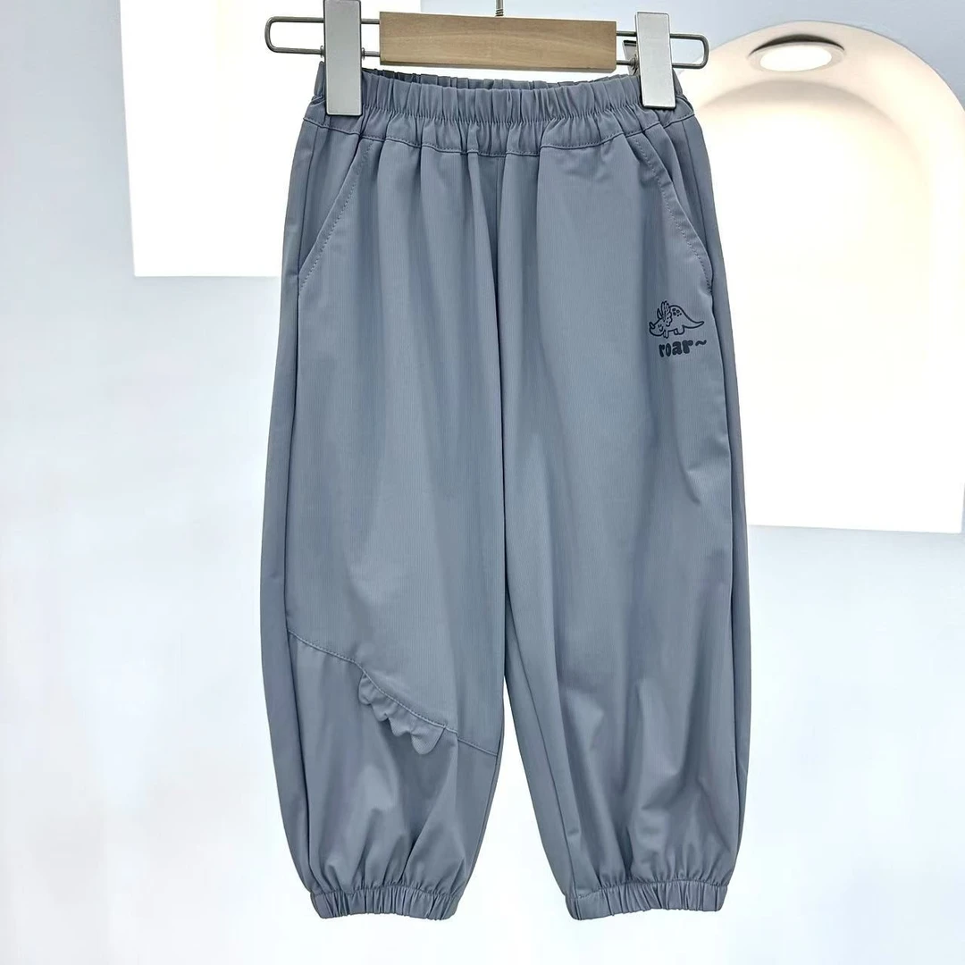 夏日薄款男中童宝宝夏季百搭透气速干裤子XBK53452