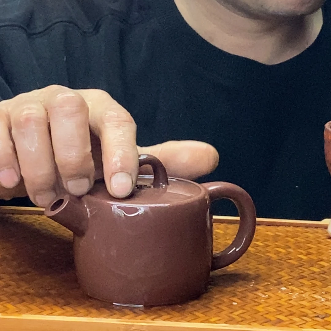 紫砂柴烧汉瓦大炮嘴