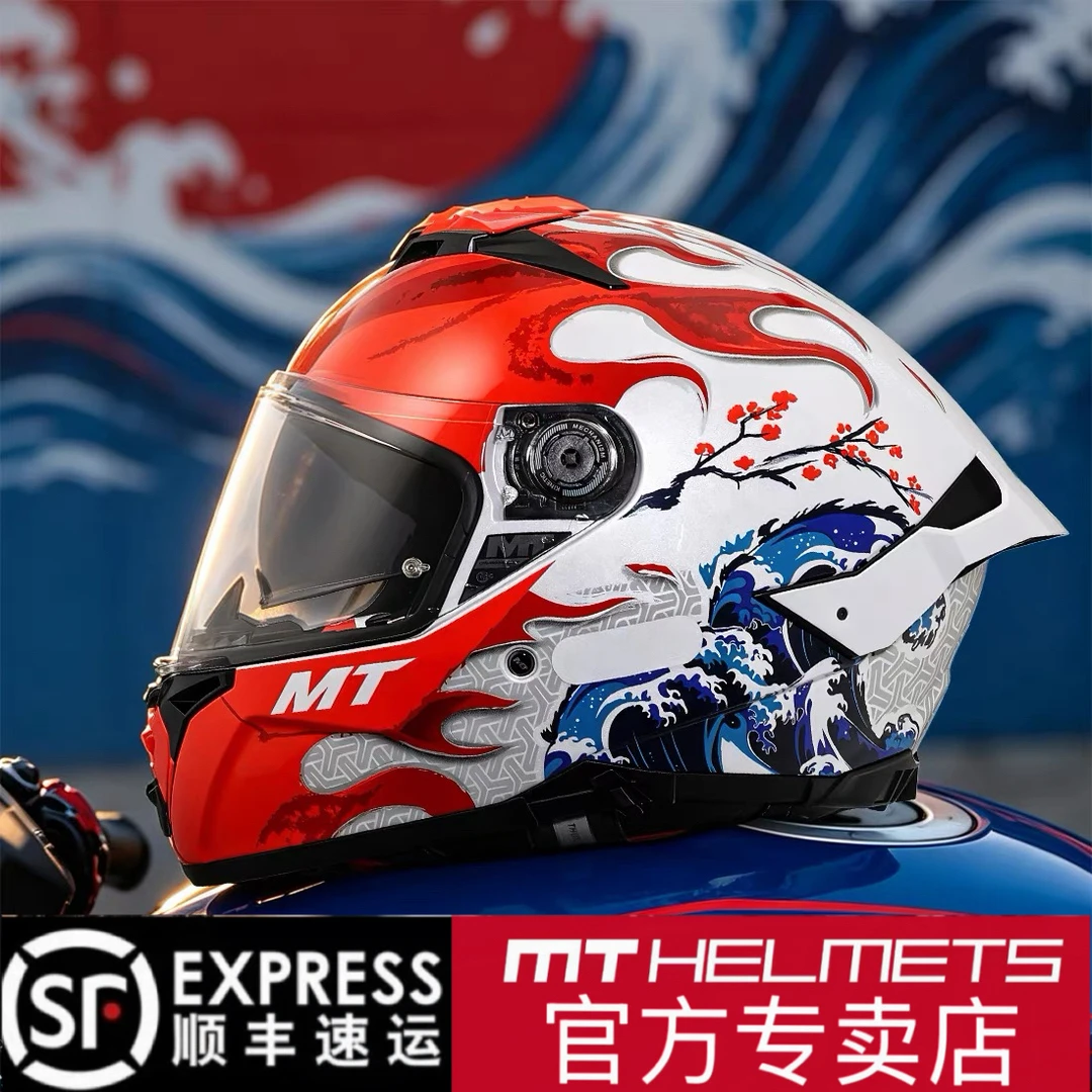 MTHELMETS全新首发雷神4PRO-双镜四季全盔通勤街车摩托车头盔装备
