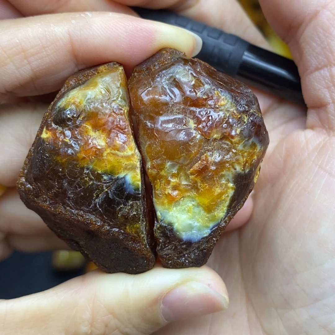 定制琥珀未镶嵌天****！胖