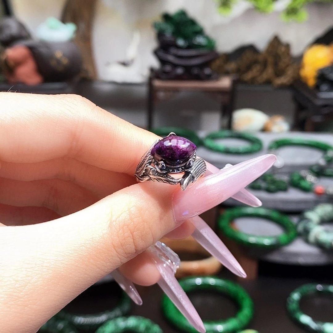 苏纪石（舒俱来）未镶嵌戒指空****山漂亮美眉