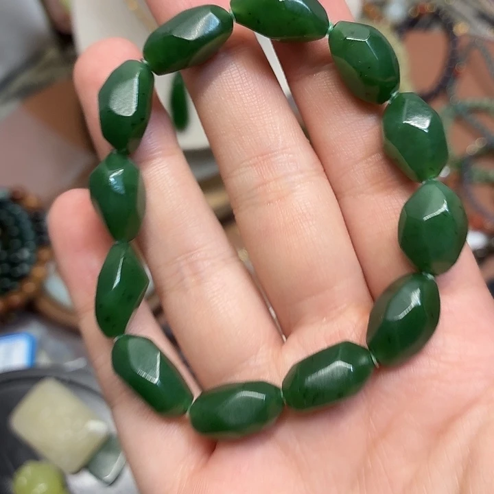 1****手链未镶嵌和田玉碧玉随行手串