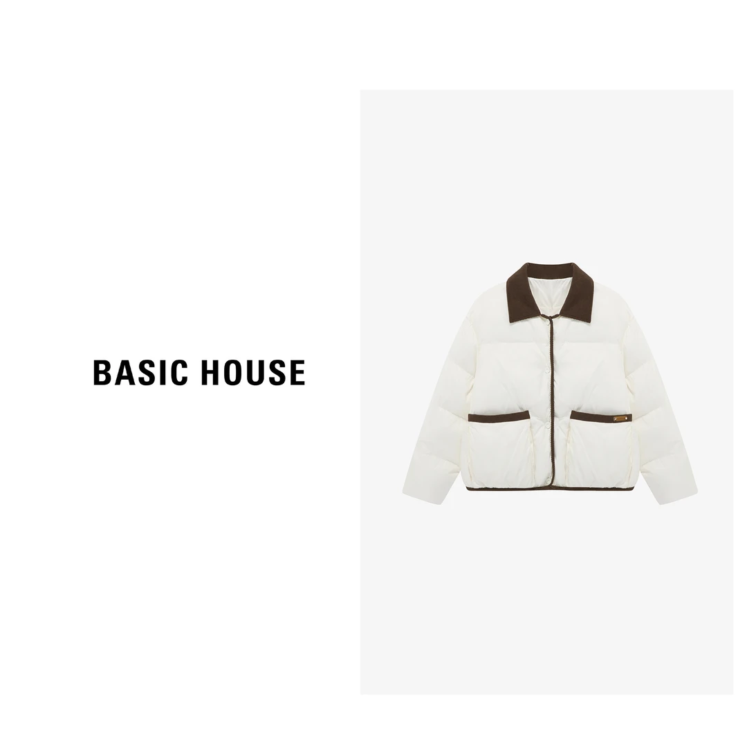 Basic House/百家好运动短款时尚休闲潮流保暖棉服B06245I7802