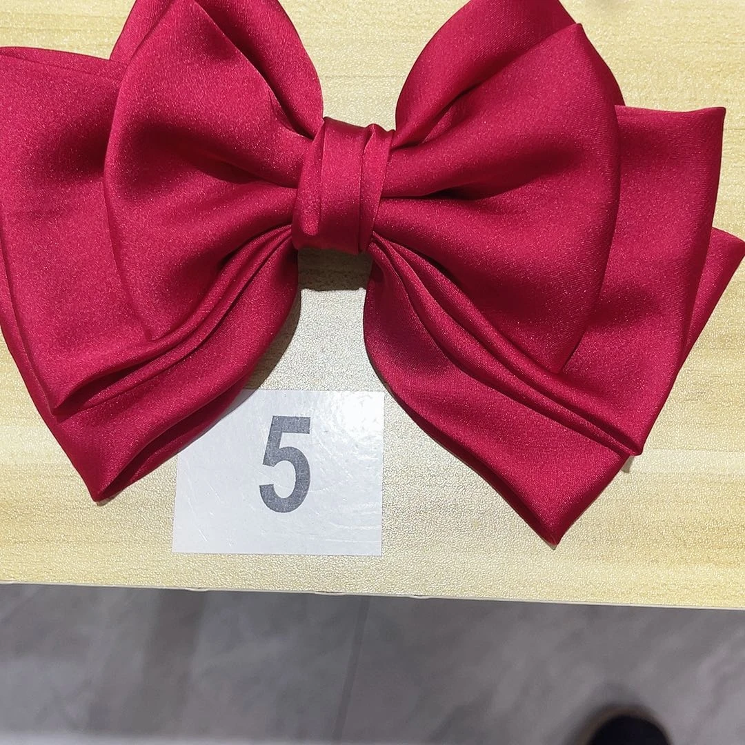 皮质铁合金蝴蝶结发夹