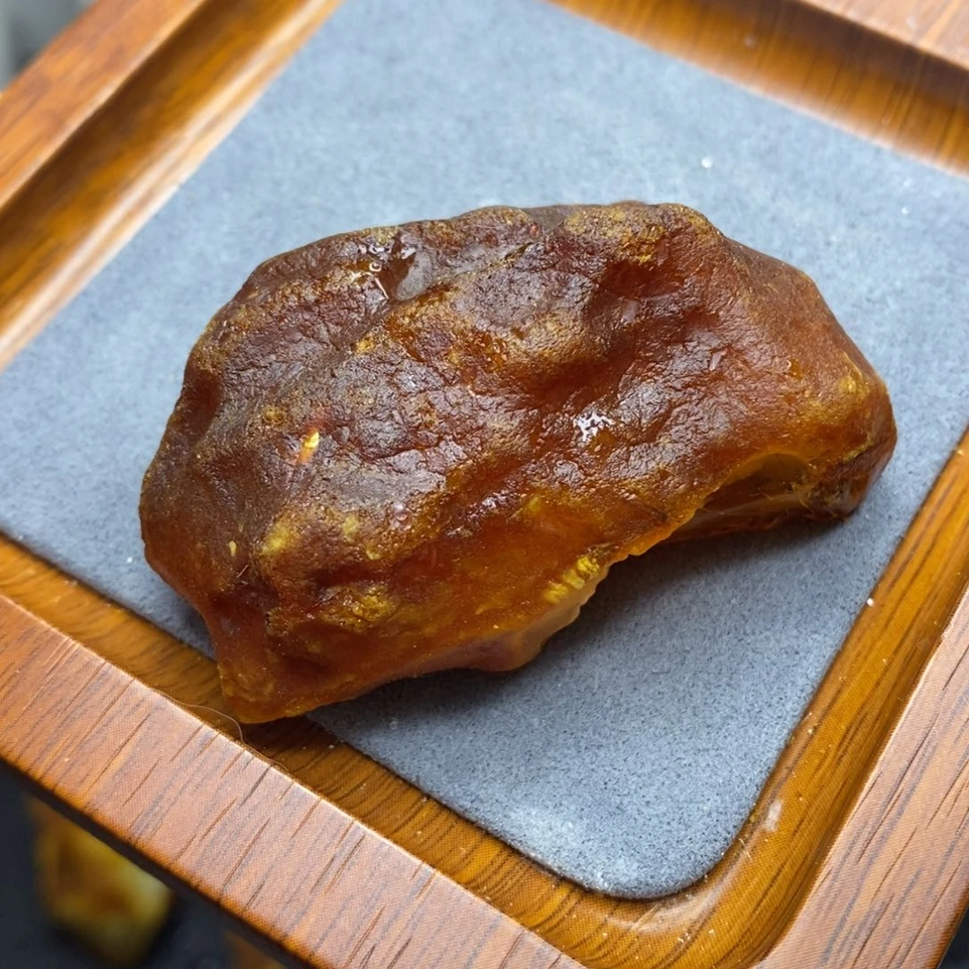 定制琥珀未镶嵌花*乐胖