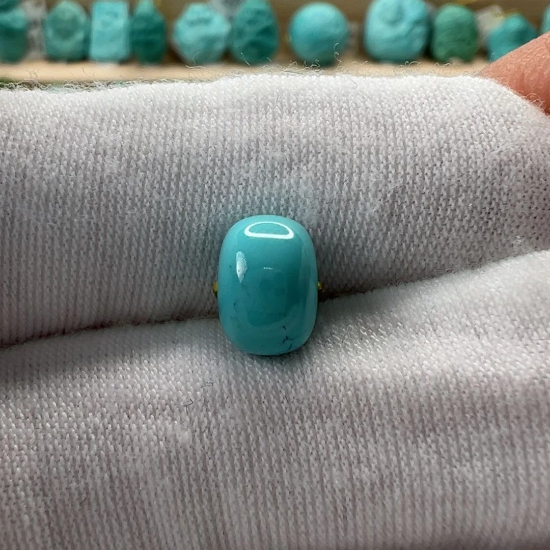 未镶嵌绿松石老型珠8.5mm