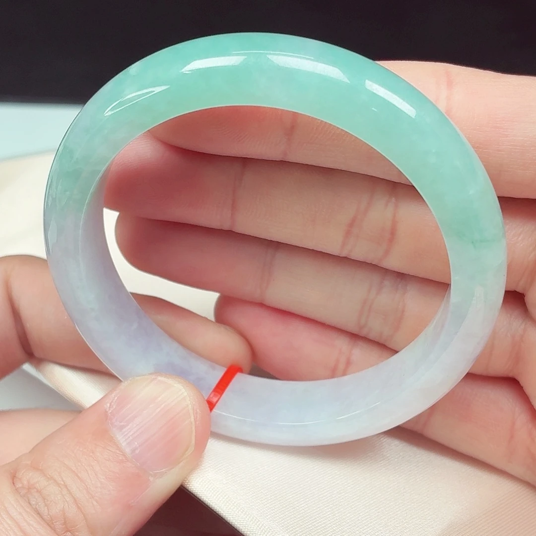 翡翠未镶嵌手镯58圈