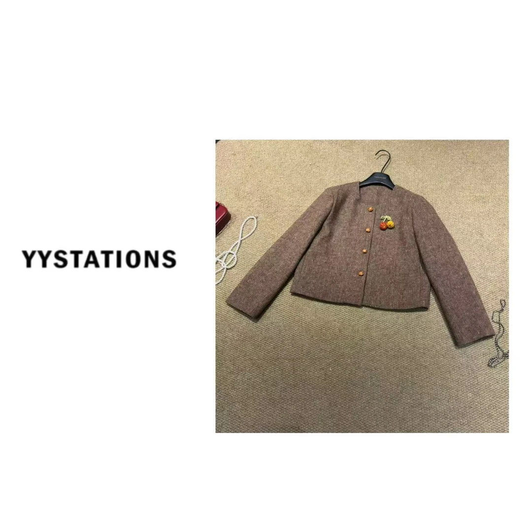 YYSTATIONS 【小南瓜！】韩版休闲百搭长袖小香风外套-279