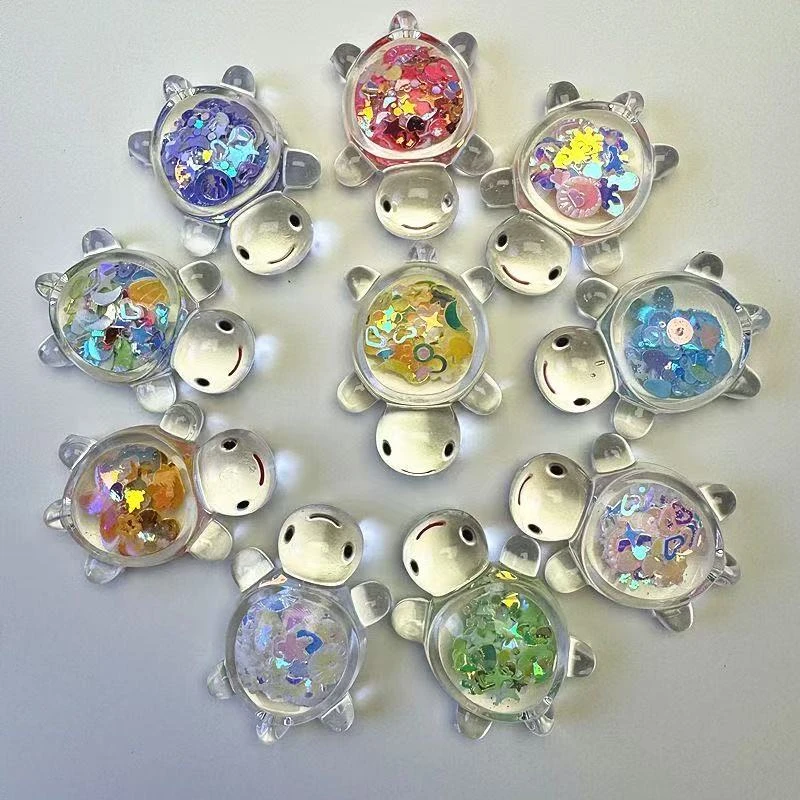 【直播拆夜光透明亮片小乌龟】4.7乌龟diy玩具可爱桌面摆件潮玩摆件