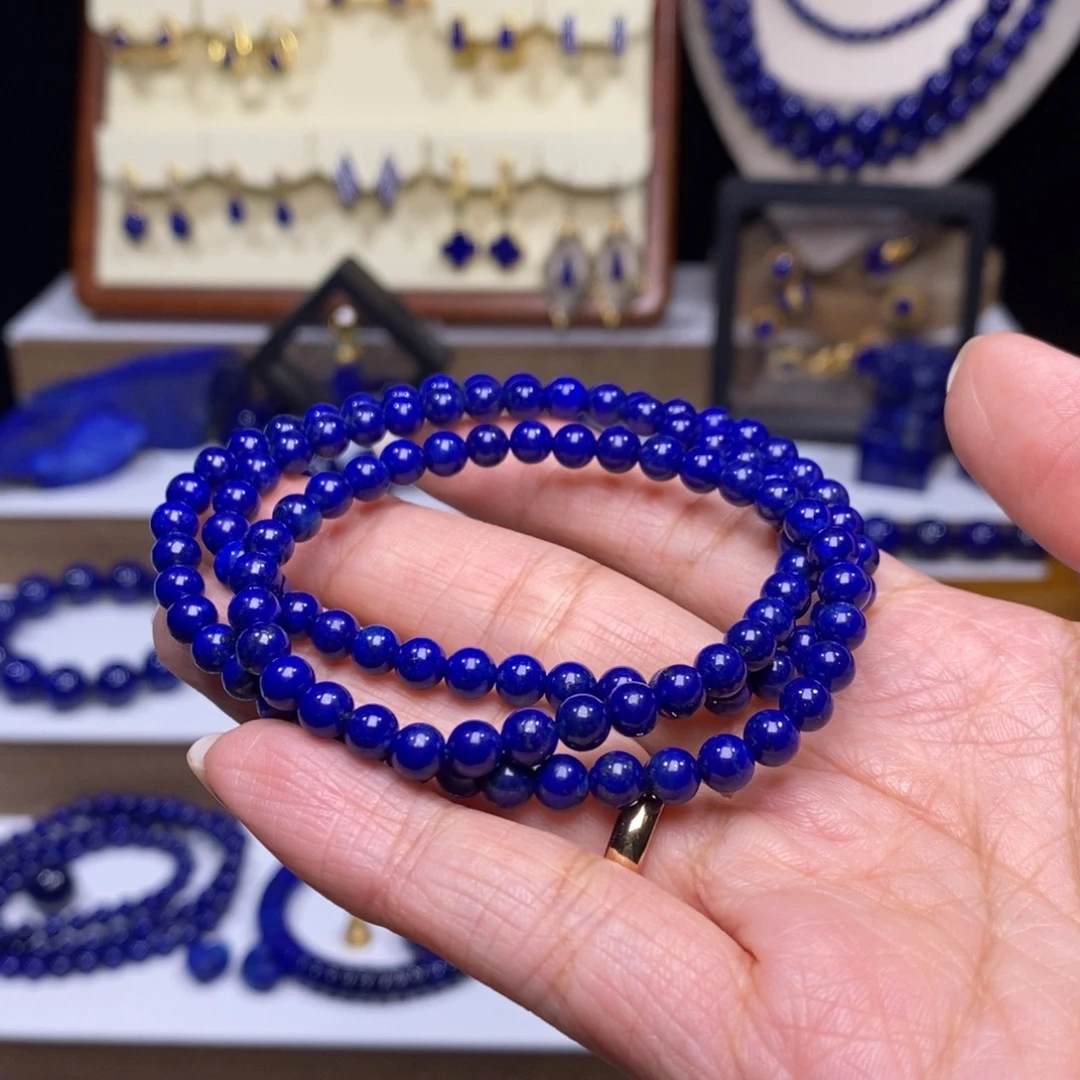 青金石未镶嵌5mm108