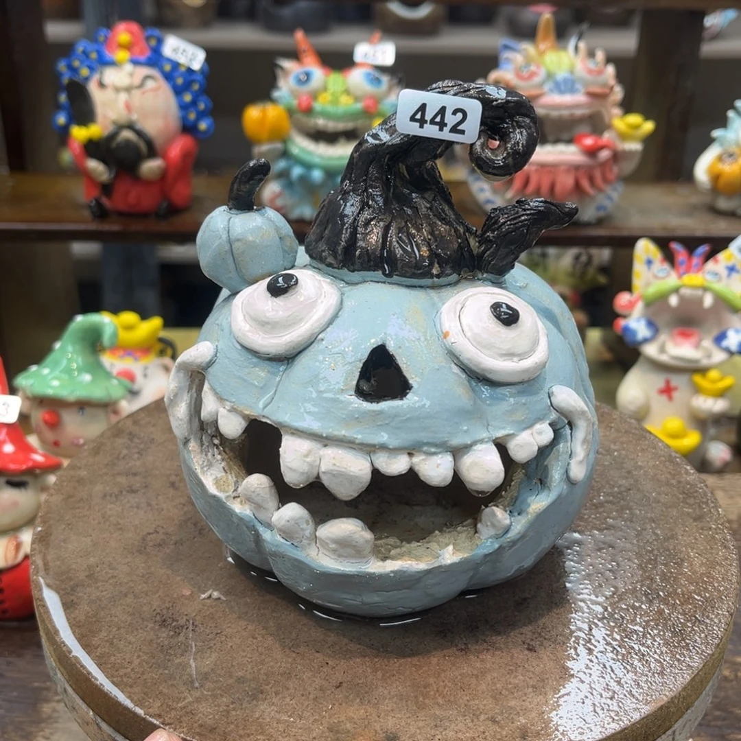 陶瓷纯手工抽象陶瓷摆件442