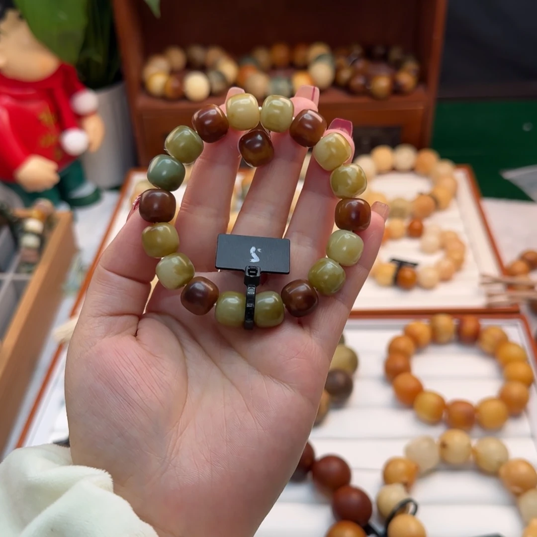 菩提根/象牙果手串卡12桶珠全品