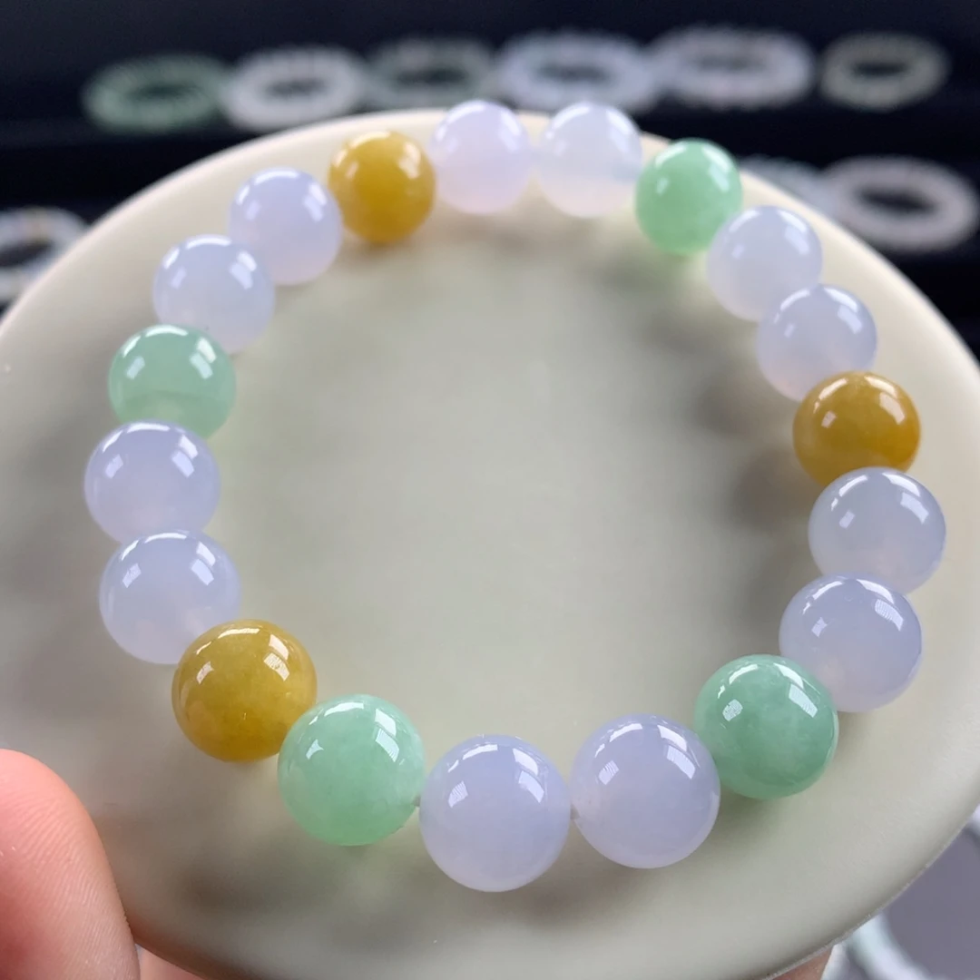翡翠未镶嵌手链卡10