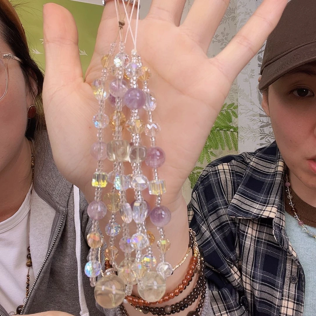 未镶嵌手链烟晶黄水手机挂
