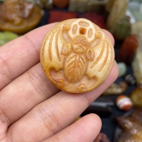 和田玉未镶嵌颈饰68