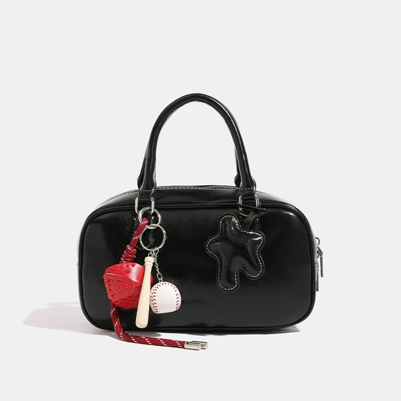 复古女士新款高级感小众通勤手提斜垮包1655小号 LD