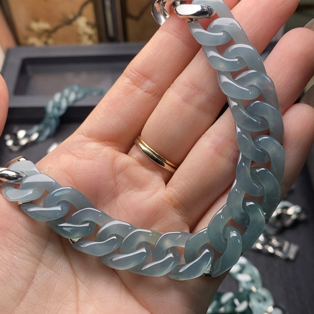 翡翠未镶嵌手链手链10001