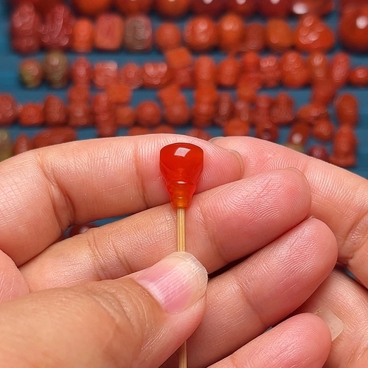 未镶嵌配饰南红玛瑙冰红三通9.3mm